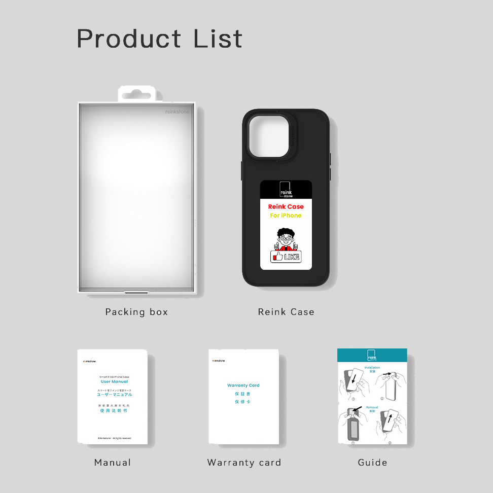 C1 Smart Ink Screen Phone Case for iPhone