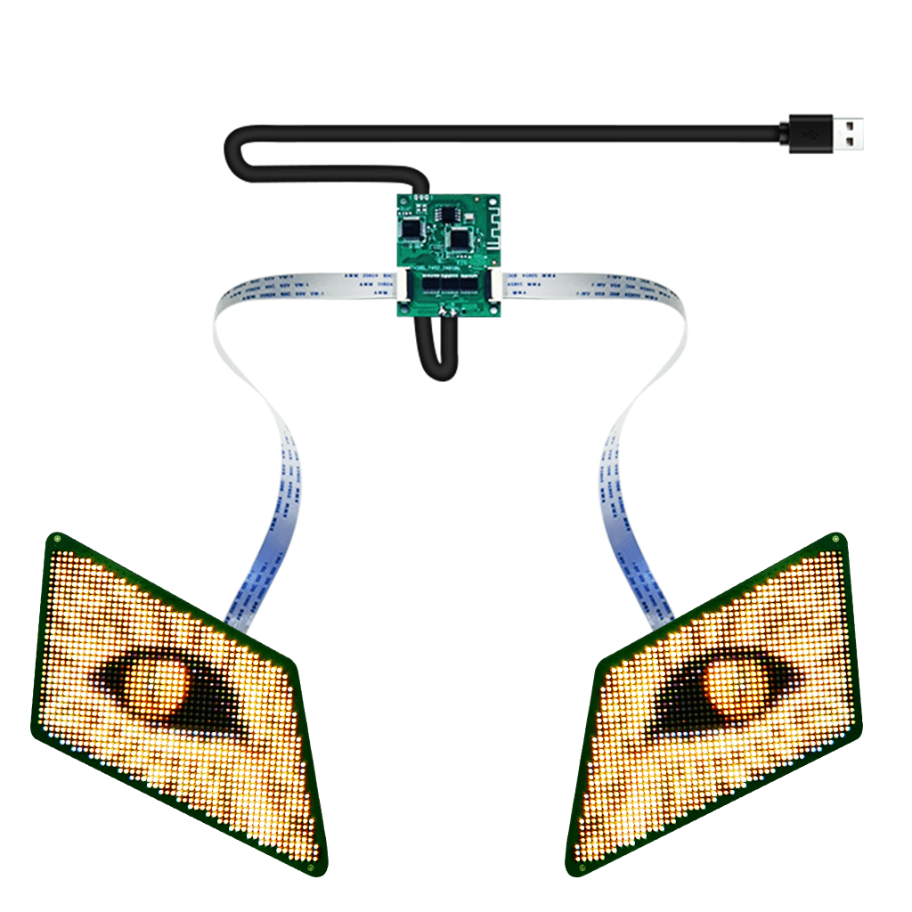 moving eye headlights