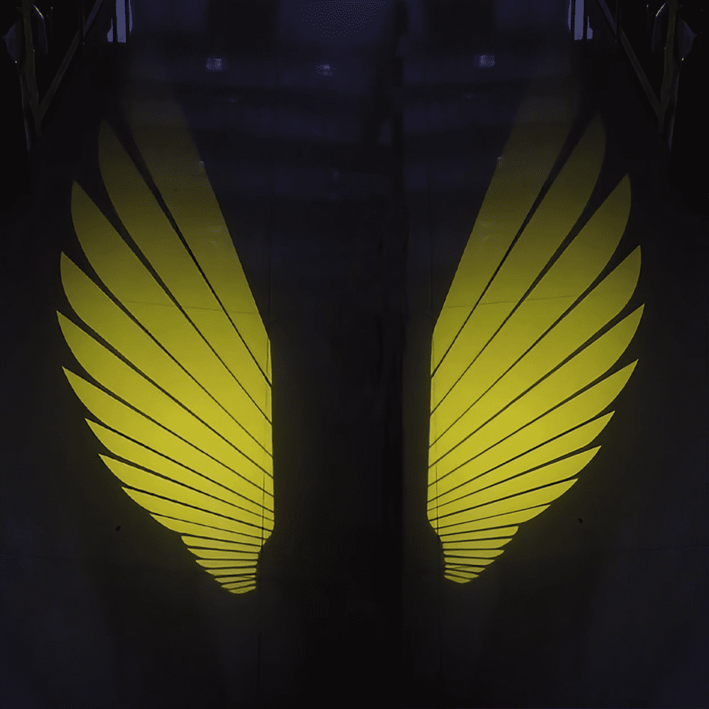 yellow lights on side mirrors